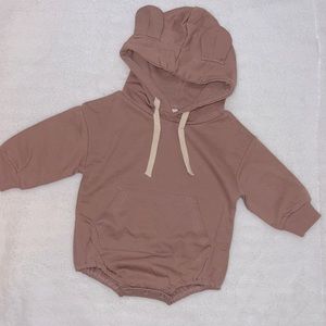 Teddy bear romper sweater